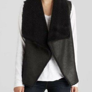 Velvet by Graham & Spencer Brown Faux Fur & Suede Vest Women's Size Small